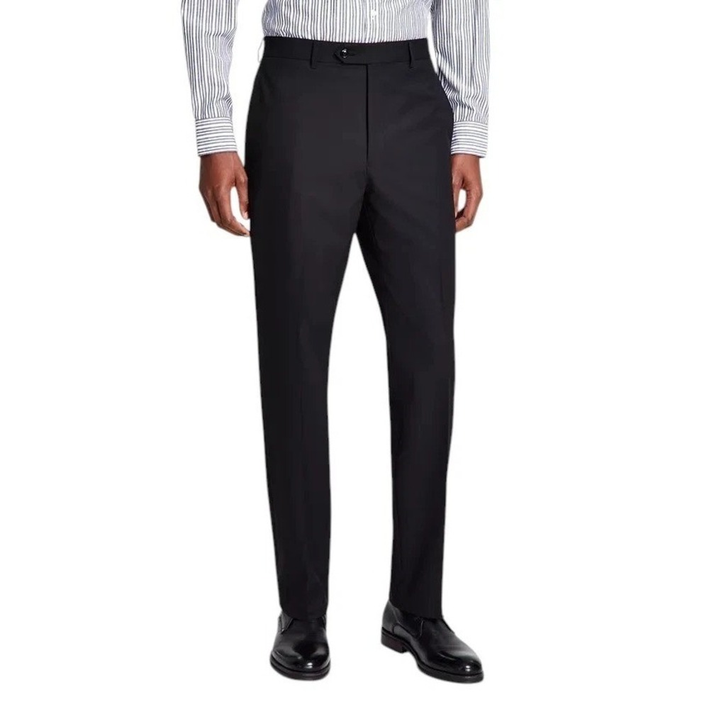 Michael Kors Mens Classic fit Dress Pants 36W 29L Black Solid